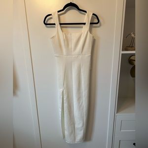 Show Me Your Mumu Eden Midi Dress in white, size XS, NWT